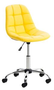 Krzesło biurowe Rhea żółte