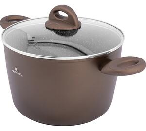 Valdinox Aurum Garnek z powłoką nieprzywierającą i pokrywką, 24 cm, 6 l