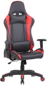 Krzesło biurowe Brandon czarne/czerwone