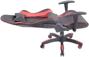 Krzesło biurowe Brandon czarne/czerwone