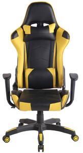 Krzesło biurowe Christina czarne/żółte