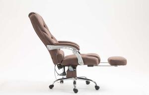 Krzesło biurowe Davina brązowe