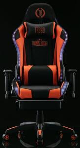 Krzesło biurowe Isaac czarne/pomarańczowe