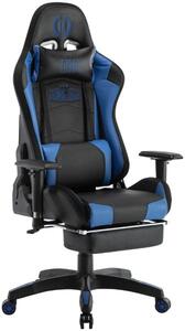Krzesło biurowe Isaac czarne/niebieskie
