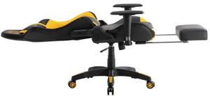Krzesło biurowe Isaac czarne/żółte