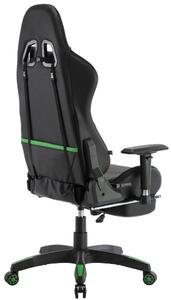 Krzesło biurowe Isaac czarne/zielone