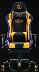 Krzesło biurowe Isaac czarne/żółte