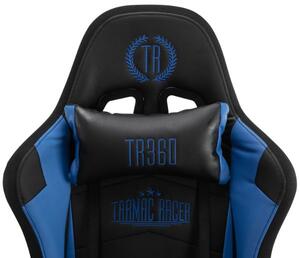 Krzesło biurowe Isaac czarne/niebieskie