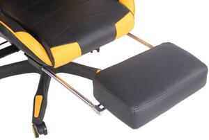 Krzesło biurowe Ivanna czarny/żółty