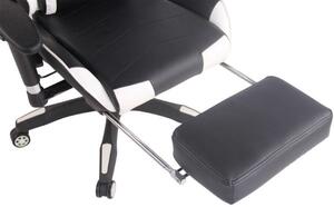 Krzesło biurowe Ivanna biały/czarny