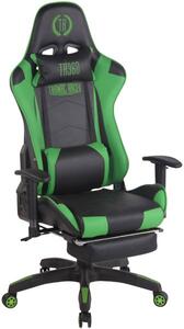 Krzesło biurowe Ivanna czarny/zielony