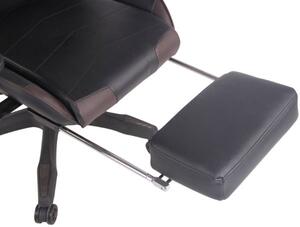 Krzesło biurowe Africana czarny/brązowy