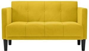 Sofa dwuosobowa Å¼Ã³Åta 111 cm aksamitna