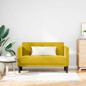 Sofa dwuosobowa Å¼Ã³Åta 111 cm aksamitna