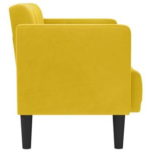 Sofa dwuosobowa Å¼Ã³Åta 111 cm aksamitna