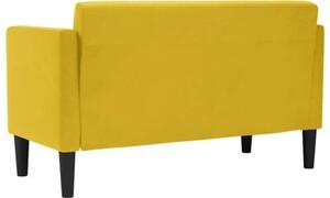 Sofa dwuosobowa Å¼Ã³Åta 111 cm aksamitna