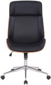 Krzesło biurowe Laney orzech/czarny