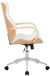 Krzesło biurowe Lilian natura/biały