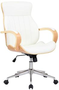 Krzesło biurowe Lilian natura/biały