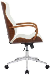 Krzesło biurowe Lilian orzech/biały