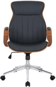 Krzesło biurowe Lilian orzech/czarny