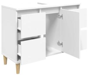 Szafka pod umywalkę, biała, 80x33x60 cm
