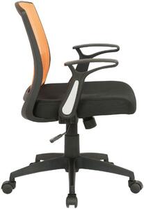 Krzesło biurowe Melina czarny/pomarańczowy