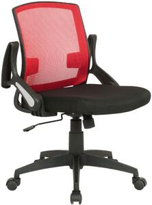 Krzesło biurowe Melina czarne/czerwone