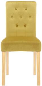 Krzesło do jadalni Belen żółte