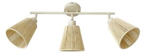 Lampa Sufitowa Lindby, Anuva, ściemnialny, beżowy, salon, papier | karton, skandynawski