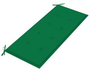 Ławka ogrodowa z poduszką, 120 cm, bambusowa