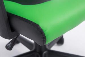 Krzesło biurowe dla dzieci Alora czarno-zielone