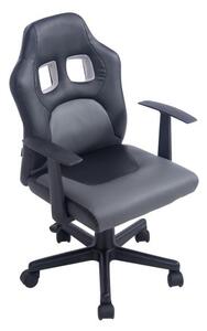 Krzesło biurowe dla dzieci Alora czarne/szare