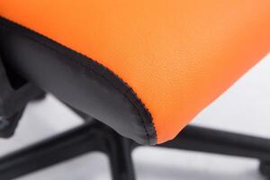 Krzesło biurowe dla dzieci Alora czarny/pomarańczowy