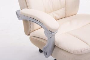 Krzesło biurowe kość słoniowa kremowa