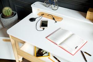 ASHME biurko szerokość 110 x głębokość 56 x wysokość 75 cm - grafit