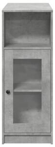 Stolik barowy z przegrodami, szarość betonu, 101x40x103,5 cm