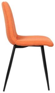 Krzesła Alma pomarańczowe