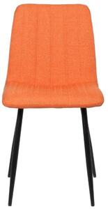 Krzesła Alma pomarańczowe