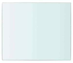 Półki, 2 szt., panel z przezroczystego szkła, 30 x 20 cm