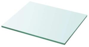 Półki, 2 szt., panel z przezroczystego szkła, 30 x 20 cm