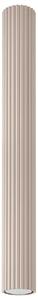 Ryflowana lampa tuba taupe 60cm N0-Z75