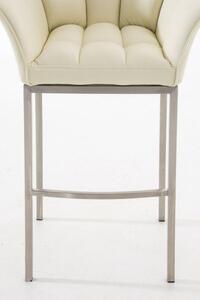 Kremowe krzesło barowe Kabir