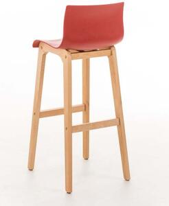 Krzesło barowe Kase czerwone