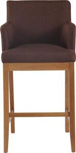 Krzesło barowe Misael brązowe
