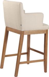 Krzesło barowe Misael kremowe
