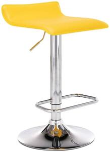 Krzesło barowe Tristen żółte