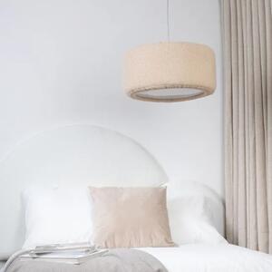 Elegancka okrągła lampa beżowa 40 cm - M062 M3-S98