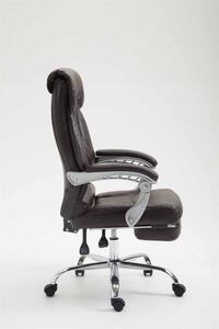 Krzesło biurowe Abbondanza brązowe