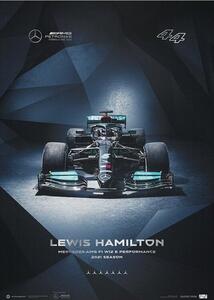 Druk artystyczny Mercedes-amg Petronas F1 Team - Lewis Hamilton - 2021, Automobilist